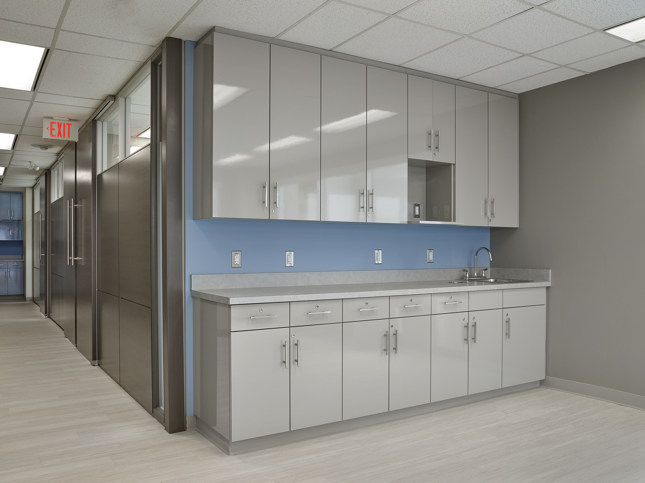 Cabinets In Newly Constructed Medical Office Hibco Construction